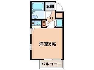 ｼｬﾙﾏﾝﾌｼﾞ久米田参番館の物件間取画像